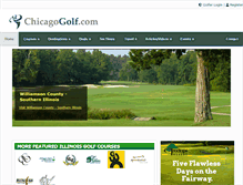 Tablet Screenshot of chicagogolf.com